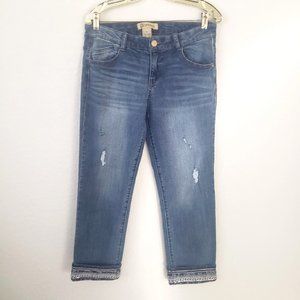 Democracy “Flex”-ellent Embellished Cuff Denim Jeans